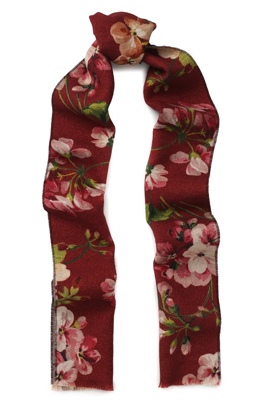 Шерстяной шарф GG Blooms Gucci 