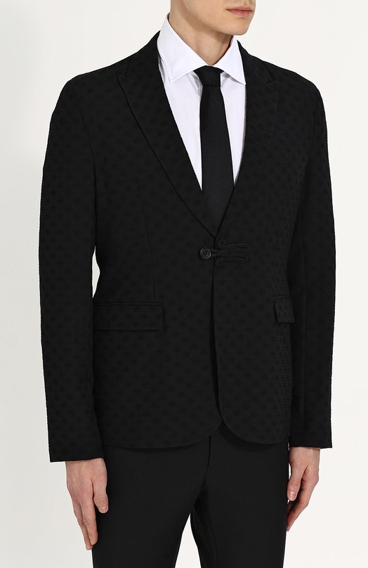 Однобортный шерстяной пиджак ea7 