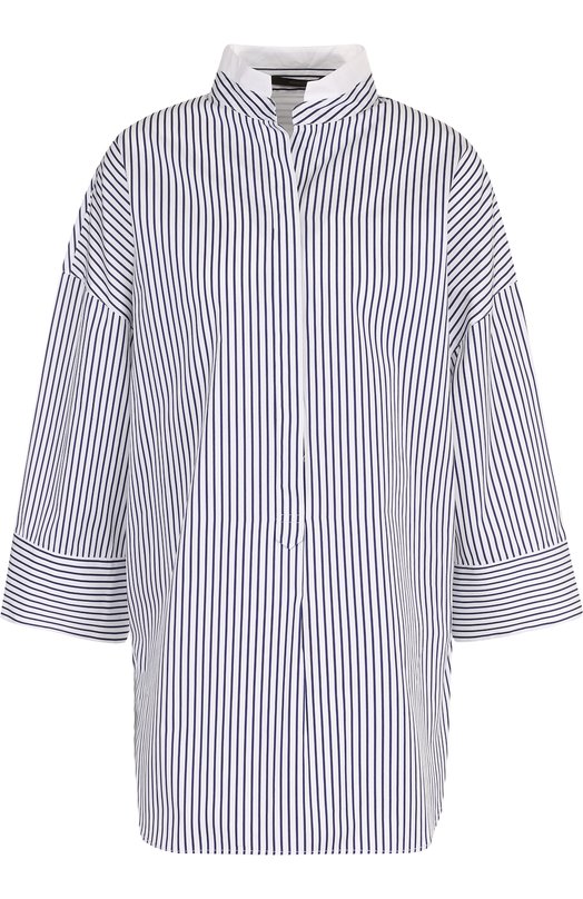 Хлопковая блуза свободного кроя в полоску Windsor 