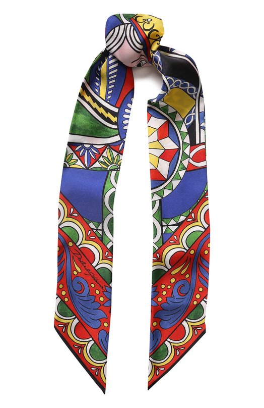 Шелковый шарф-бандо Dolce&Gabbana 