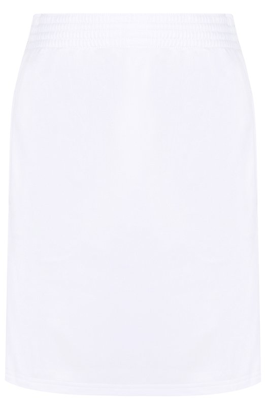 Однотонная мини-юбка с логотипом бренда Givenchy 