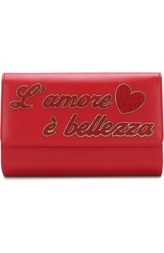 Клатч с аппликациями на цепочке Dolce&Gabbana 