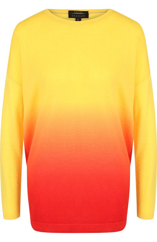 Кашемировый пуловер с эффектом деграде Escada 