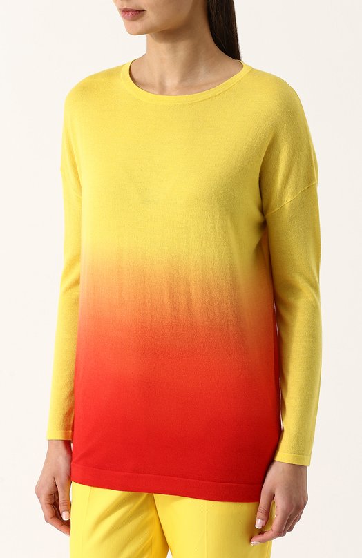 Кашемировый пуловер с эффектом деграде Escada 