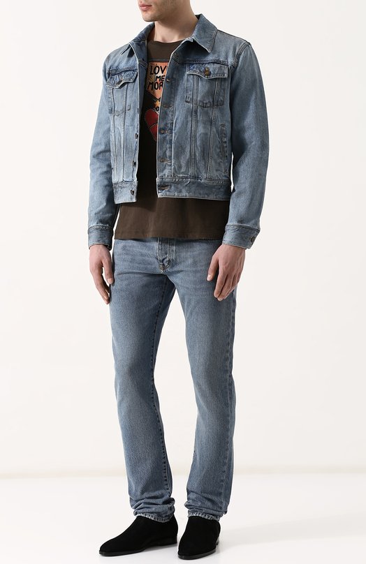 Джинсовая куртка на пуговицах Yves Saint Laurent 