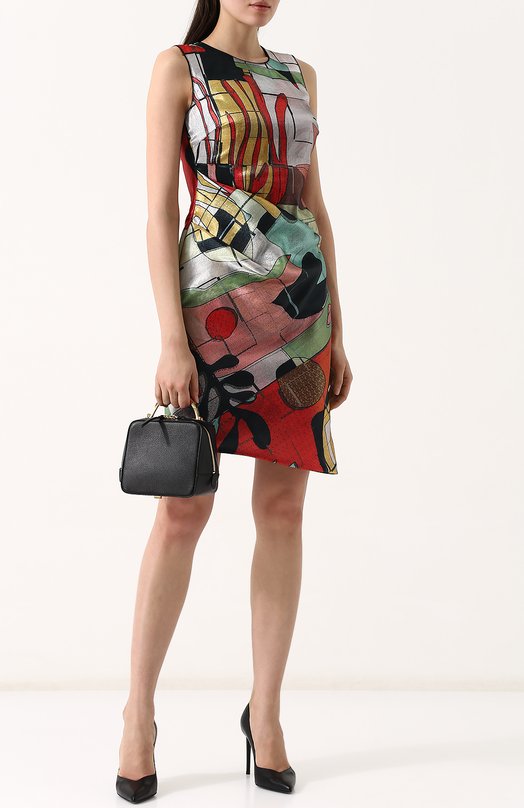 Приталенное мини-платье с принтом Giorgio Armani 