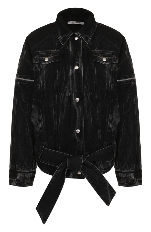 Джинсовая куртка свободного кроя с потертостями Givenchy 