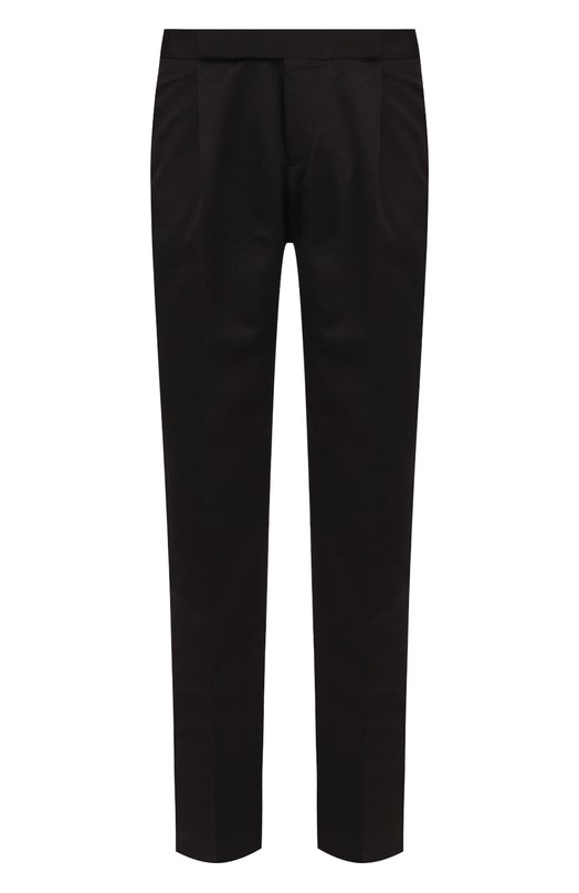Шелковые брюки прямого кроя Yves Saint Laurent 