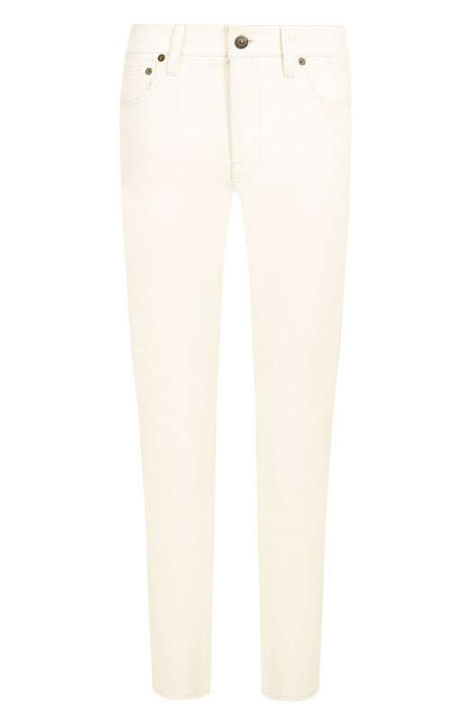 Укороченные кожаные брюки-скинни Polo Ralph Lauren 