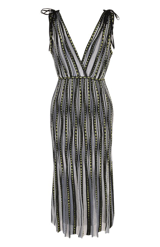 Приталенное вязаное платье-миди M Missoni 