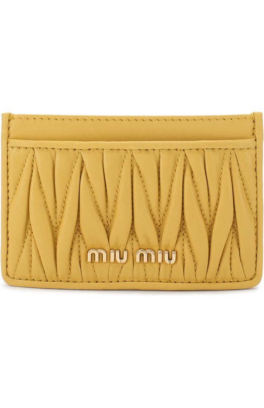 Кожаный футляр для кредитных карт Miu Miu 