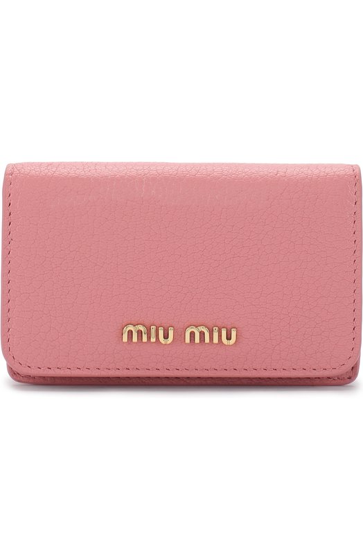 Кожаный футляр для кредитных карт Miu Miu 