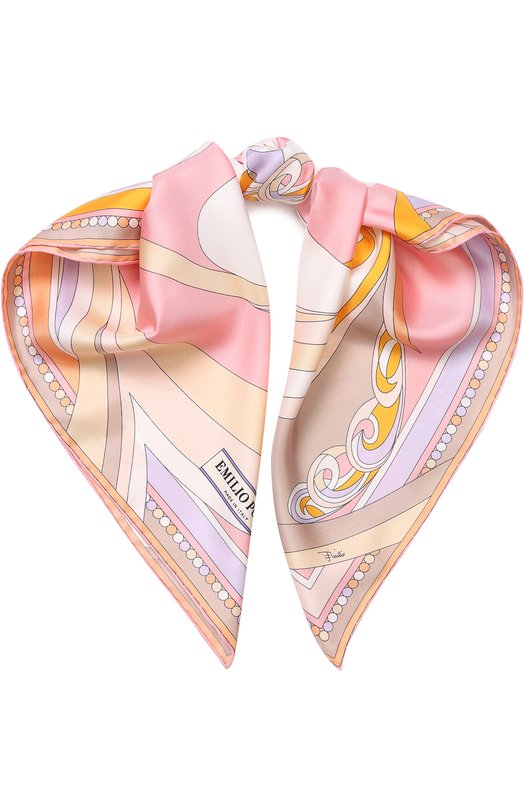 Шелковый платок с принтом EMILIO PUCCI 