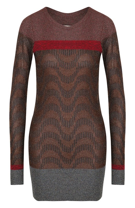 Удлиненный вязаный пуловер с круглым вырезом By Malene Birger 