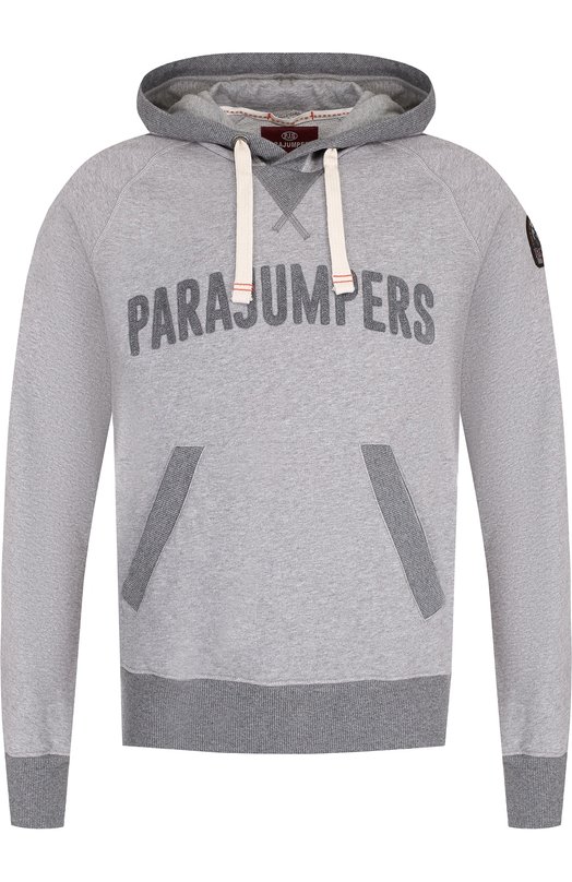 Хлопковое худи с логотипом бренда Parajumpers 