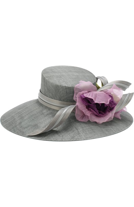 Соломенная шляпа с декором в виде цветка Philip Treacy 