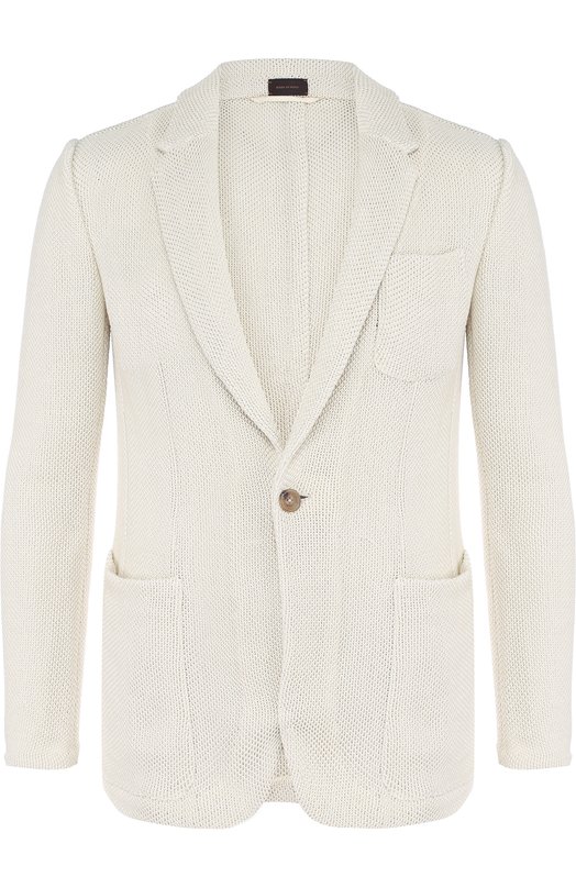 Однобортный хлопковый пиджак Zegna Couture 