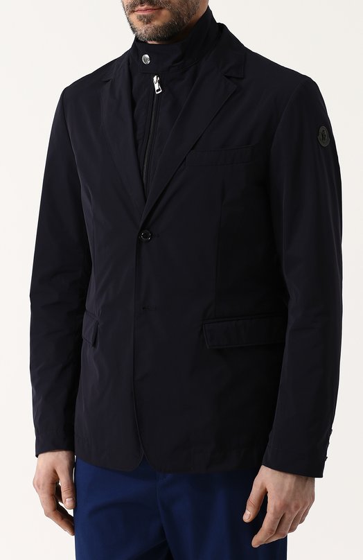 Однобортный пиджак с подстежкой MONCLER 