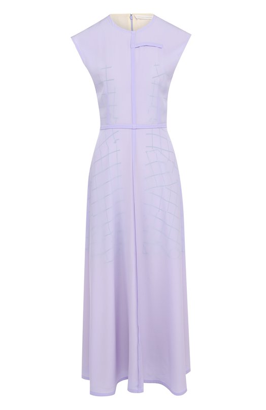 Приталенное шелковое платье-миди Victoria Beckham 