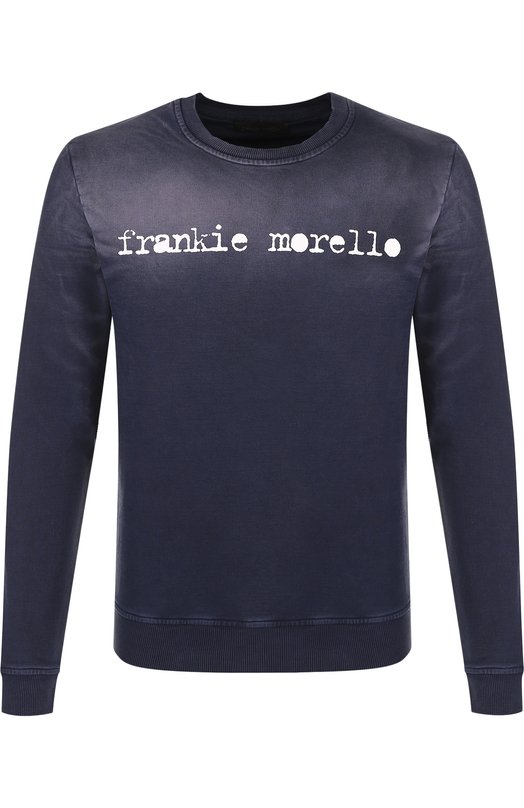 Хлопковый свитшот с логотипом бренда Frankie Morello 