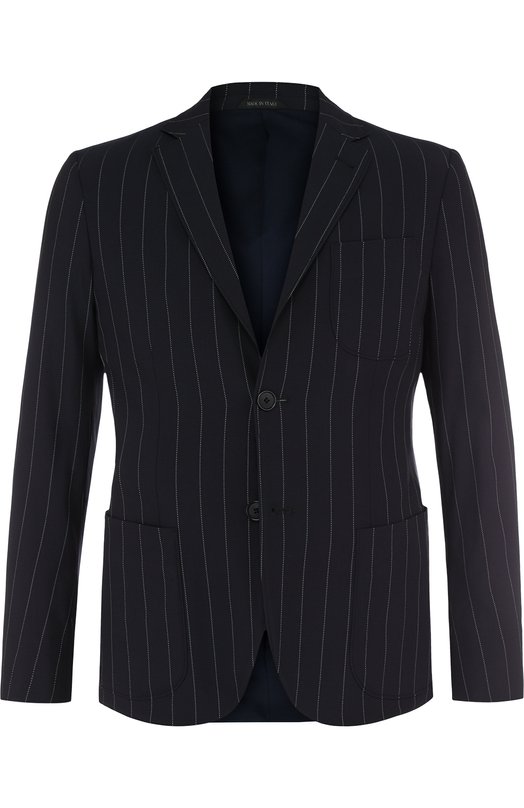 Однобортный шерстяной пиджак Giorgio Armani 