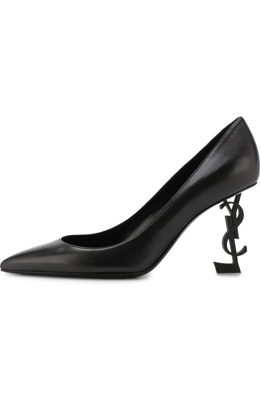 Кожаные туфли Opyum на фигурной шпильке Yves Saint Laurent 