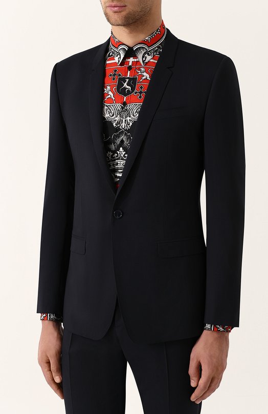 Dolce & Gabbana Шерстяной костюм с пиджаком на одной пуговице Dolce & Gabbana
