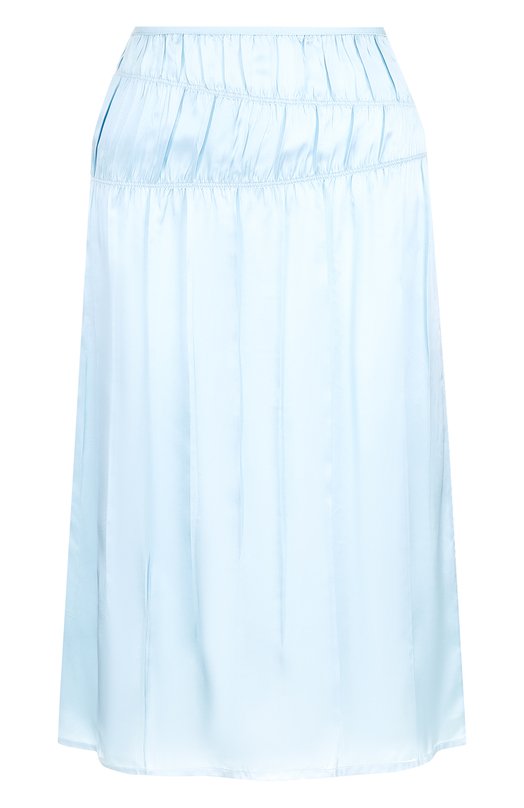 Однотонная юбка-миди с плиссировкой Helmut Lang 
