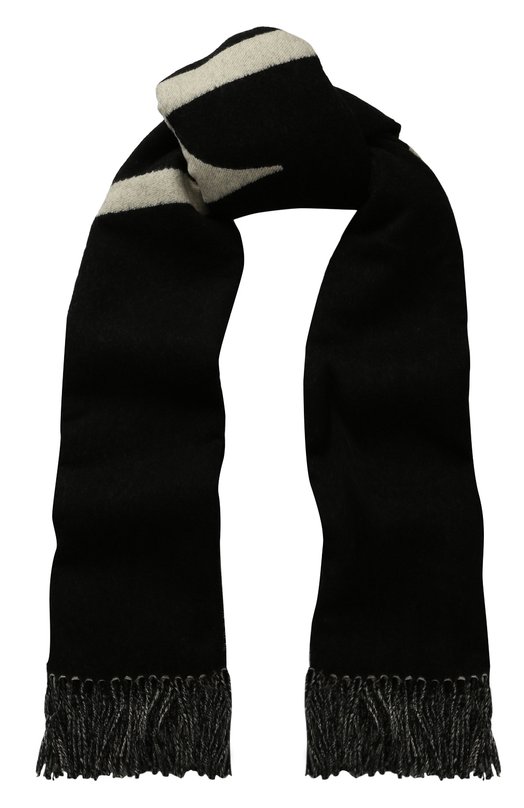 Шерстяной шарф с бахромой Valentino 