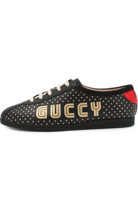 Кожаные кеды Falacer на шнуровке Gucci 