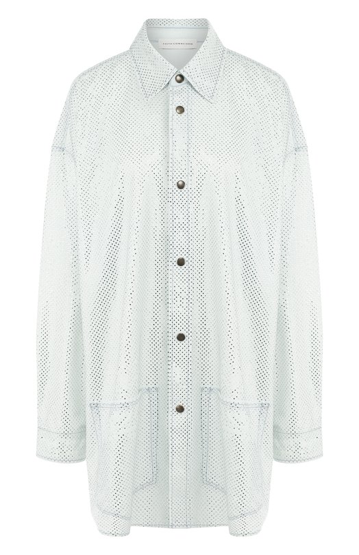Хлопковая блуза свободного кроя с накладными карманами Faith Connexion 