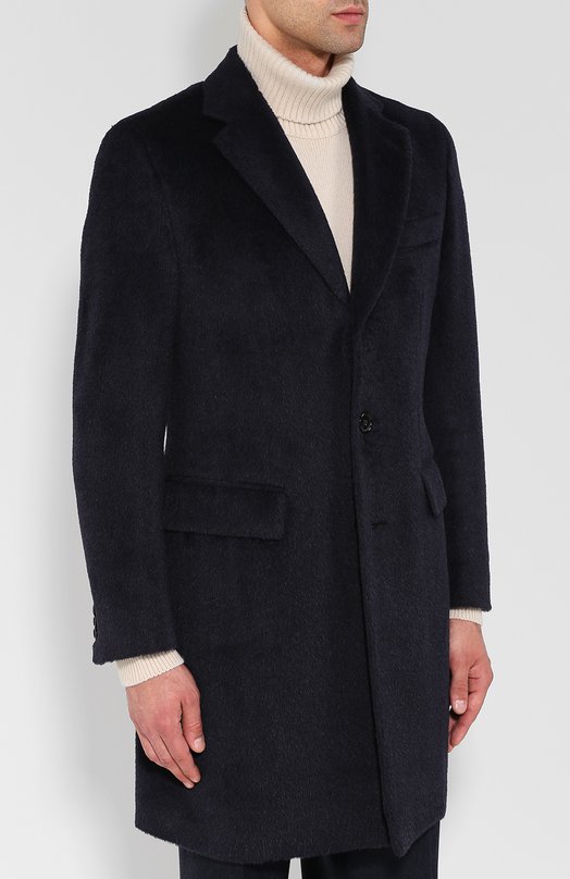 Однобортное шерстяное пальто Brioni 