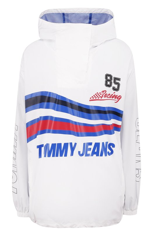 Куртка с капюшоном и логотипом бренда Tommy Hilfiger 