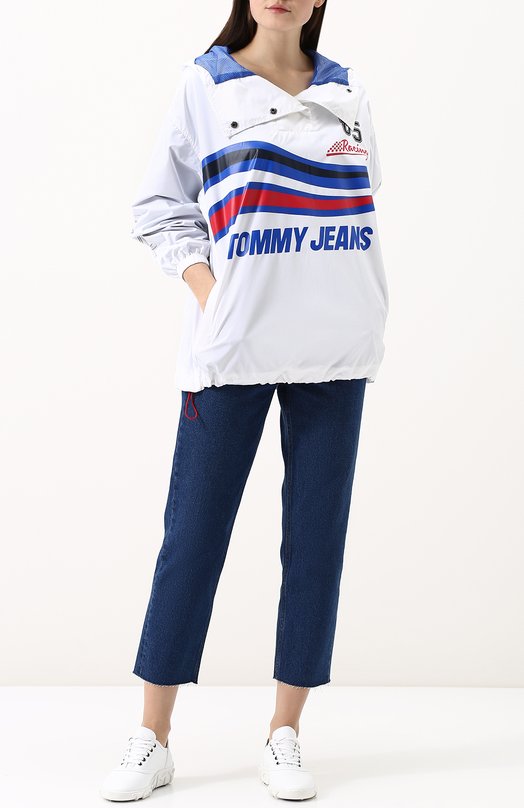 Куртка с капюшоном и логотипом бренда Tommy Hilfiger 