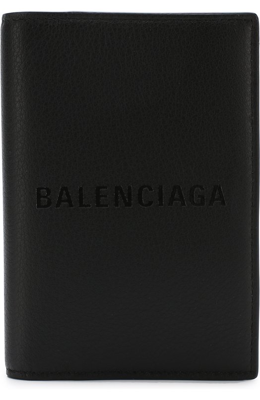 Кожаная обложка для паспорта с логотипом бренда Balenciaga 