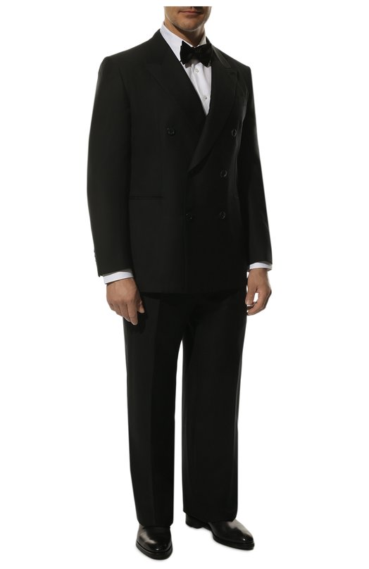 Шерстяной костюм с двубортным пиджаком Brioni 