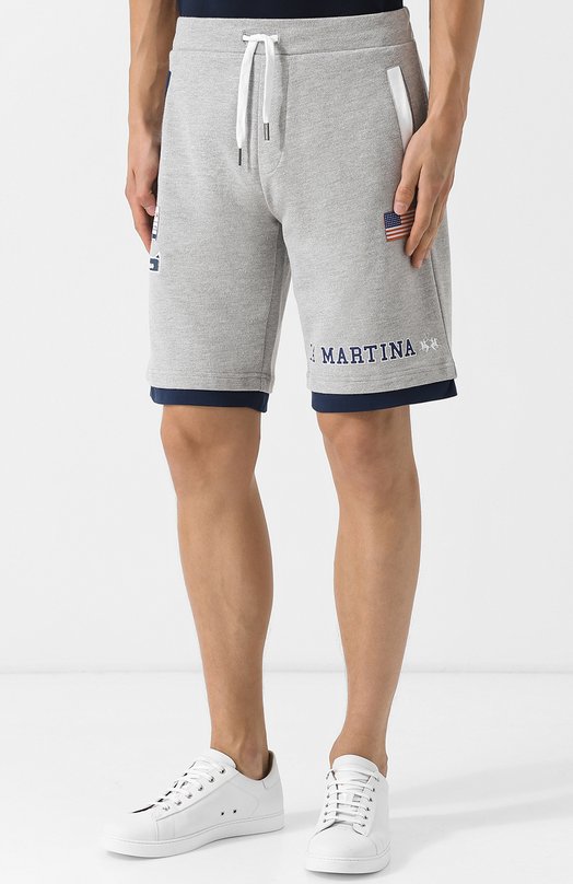 Хлопковые шорты с нашивками La Martina 