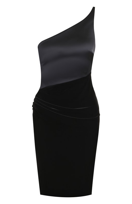 Приталенное мини-платье с открытым плечом Giorgio Armani 