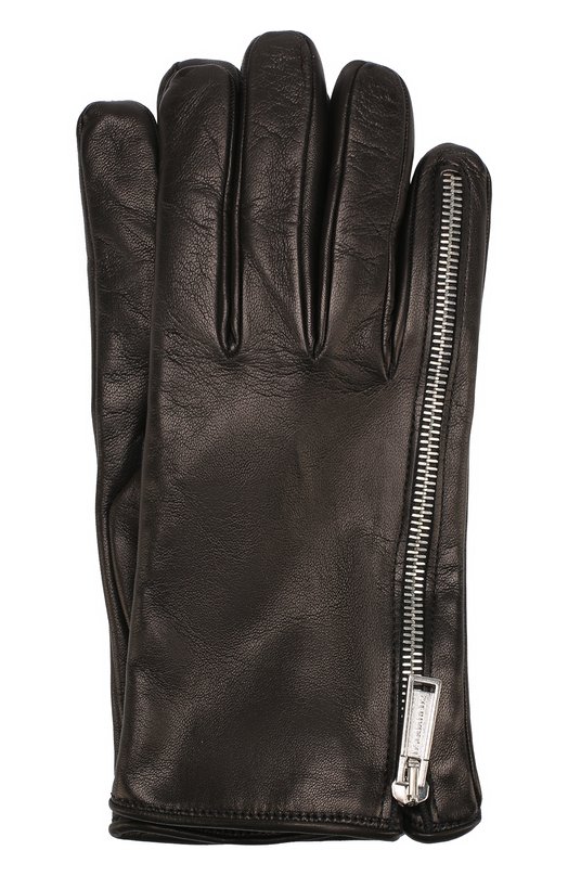 Кожаные перчатки с декоративной молнией Dsquared2 