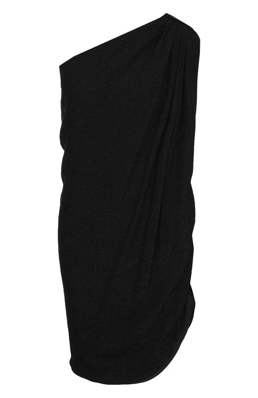 Мини-платье асимметричного кроя с декоративной отделкой Yves Saint Laurent 