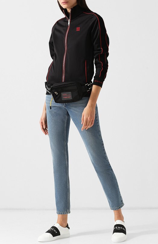 Кожаные кеды с эластичной лентой Givenchy 