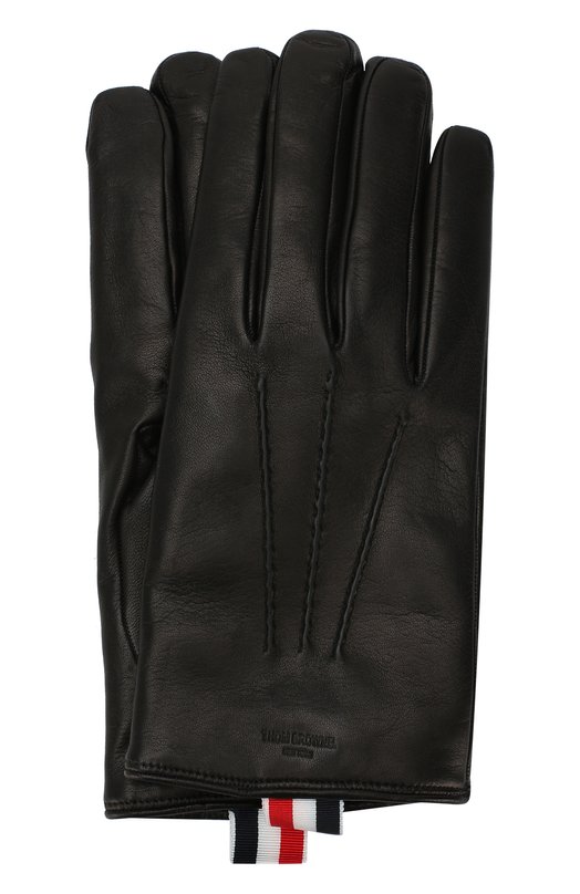 Кожаные перчатки Thom Browne 