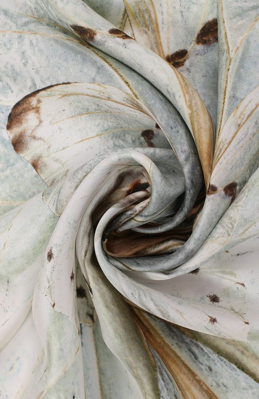 Шелковый платок с принтом Alexander McQueen 