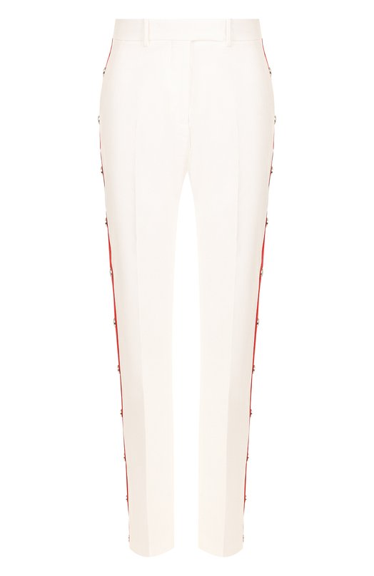 Хлопковые брюки прямого кроя с контрастными лампасами CALVIN KLEIN 205W39NYC 