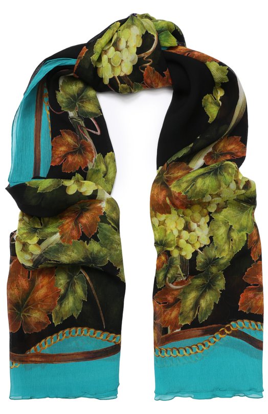Шелковый шарф с принтом Dolce&Gabbana 