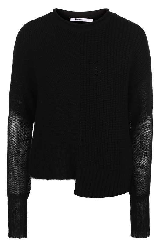 Вязаный пуловер из смеси шерсти и хлопка T BY ALEXANDER WANG 