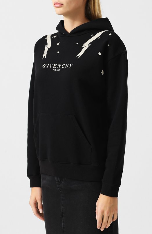 Хлопковый пуловер с капюшоном Givenchy 