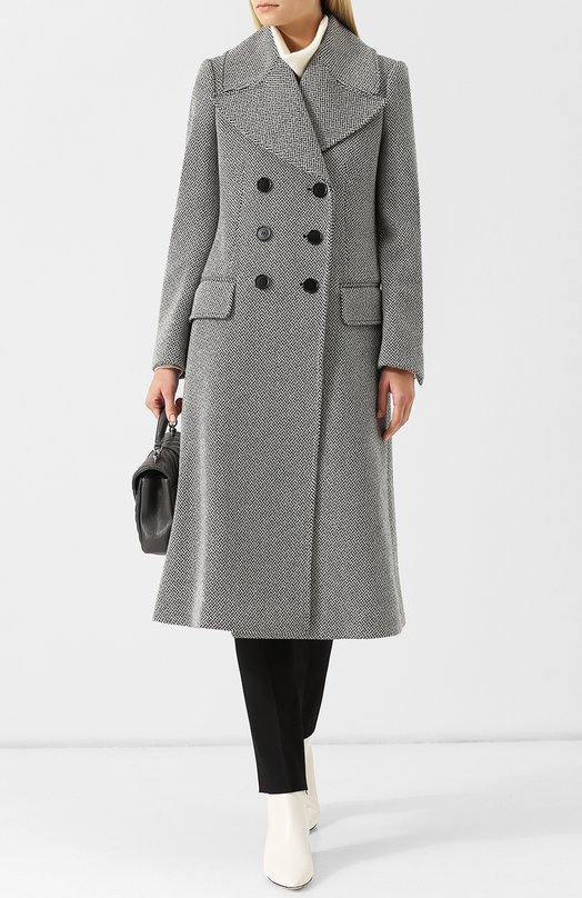 Двубортное шерстяное пальто Burberry 