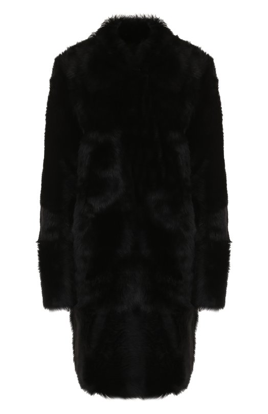 Двубортное меховое пальто из овчины Meteo Yves Salomon 