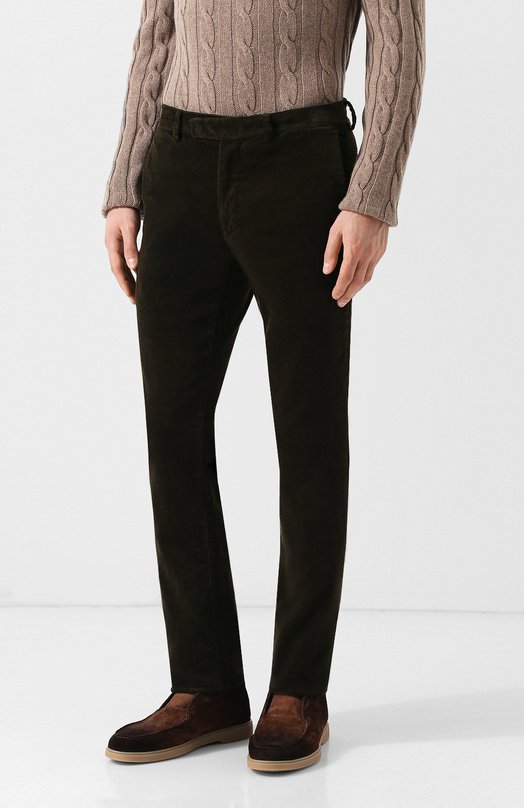 Хлопковые брюки прямого кроя Polo Ralph Lauren 